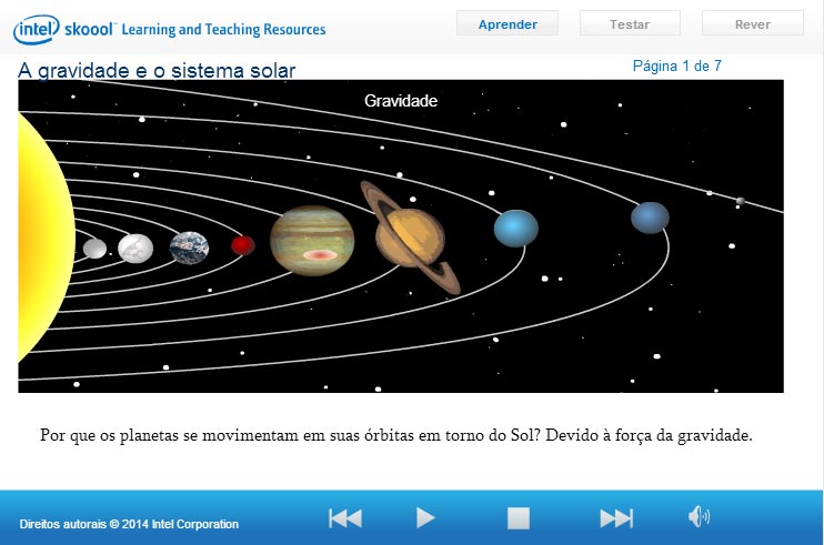 A gravidade e o sistema solar